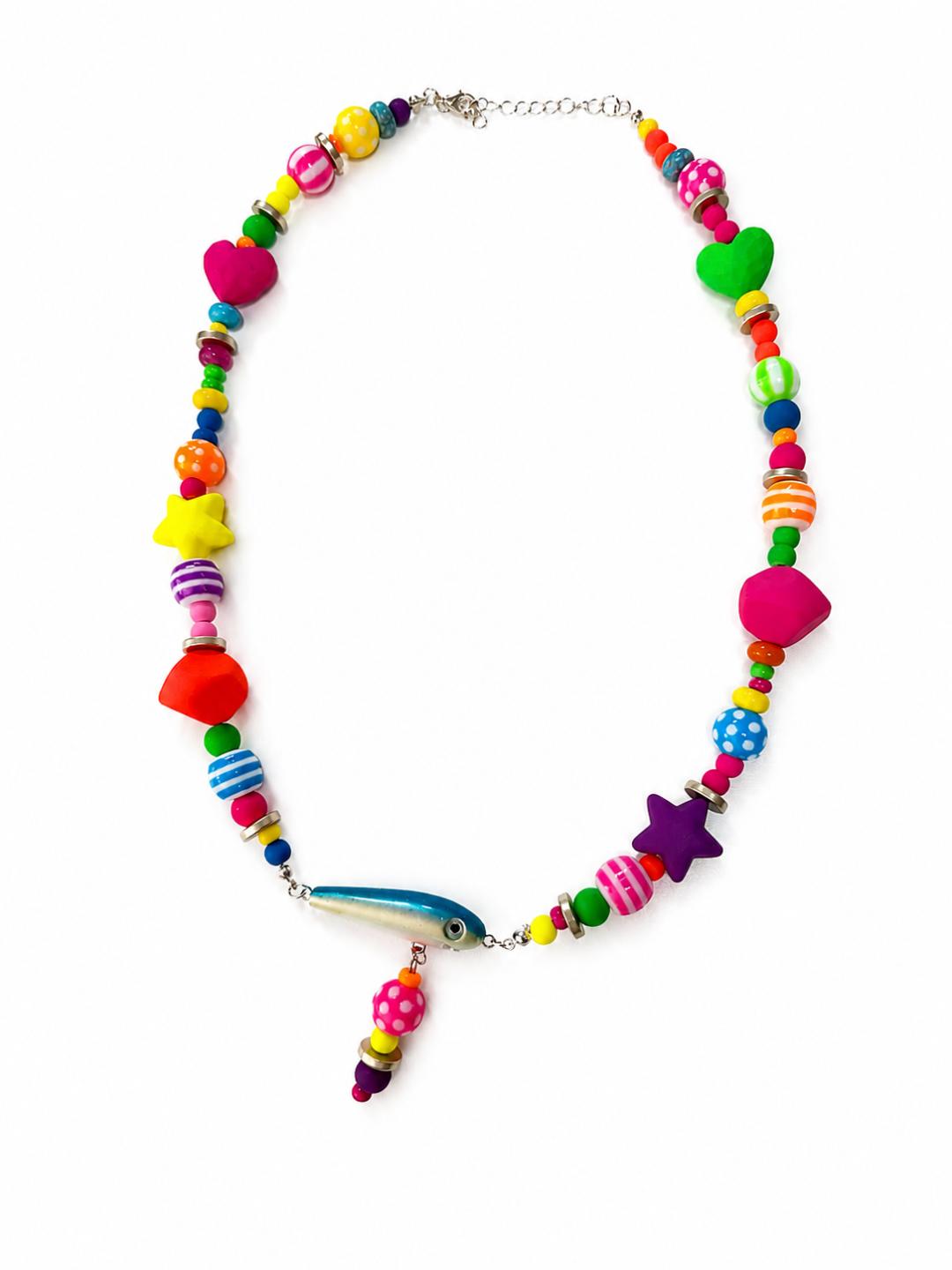 NEON FUNKY FISH NECKLACE